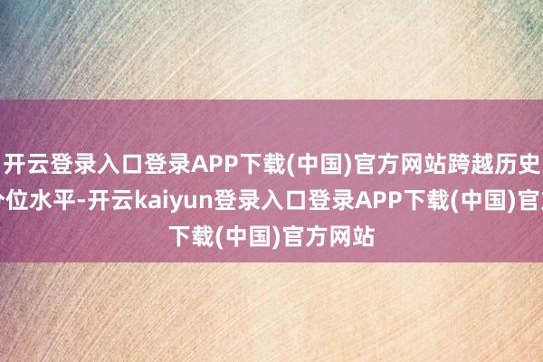 开云登录入口登录APP下载(中国)官方网站跨越历史90%分位水平-开云kaiyun登录入口登录APP下载(中国)官方网站