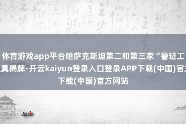 体育游戏app平台哈萨克斯坦第二和第三家“鲁班工坊”认真揭牌-开云kaiyun登录入口登录APP下载(中国)官方网站