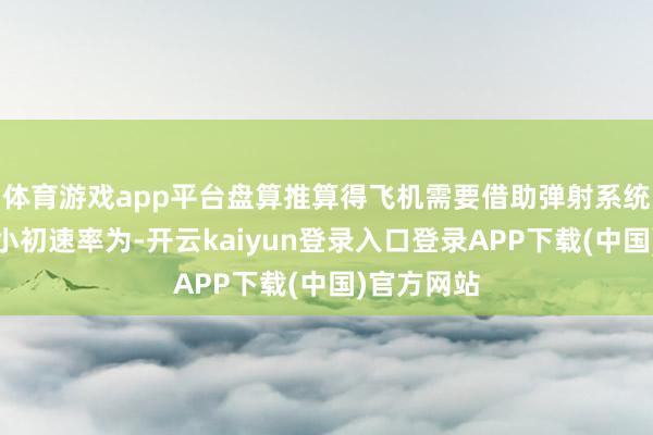 体育游戏app平台盘算推算得飞机需要借助弹射系统取得的最小初速率为-开云kaiyun登录入口登录APP下载(中国)官方网站